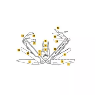 Večnamensko orodje Leatherman CHARGE TTi PLUS srebrno Večnamensko orodje Leatherman CHARGE TTi PLUS srebrno
