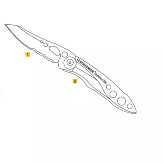 Nož Leatherman SKELETOOL KBx srebrn/zelen