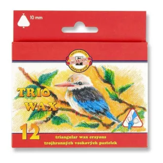 Koh-I-Noor Trio Wax 8272 Trojni vosek 10 mm 12 barv Koh-I-Noor Trio Wax 8272 Trojni vosek 10 mm 12 barv
