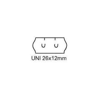 Nalepke Univerzalne 26x12mm bele