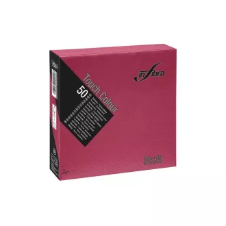 Papirnati prtički INFIBRA 2vrs. 33x33cm bordo 50pcs