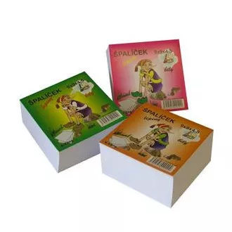 Blok 9x9x4,5 cm, lepljen v beli barvi Blok 9x9x4,5 cm, lepljen v beli barvi