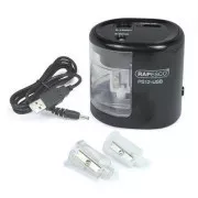 Električni brusilnik Rapesco PS12 2 luknjici črn Kabel USB