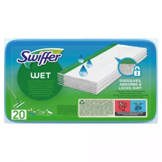 Robčki za čiščenje tal za mop Swiffer Sweeper citrus fresh 20 kosov