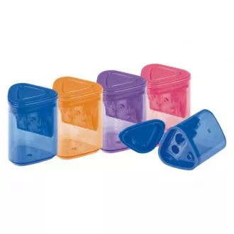 Ostrenje za svinčnike za 2 svinčnika s pladnjem za plastične mešane barve