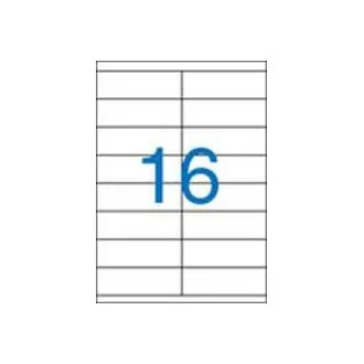 Etikete 105x35mm 2 vrstici 16 etiket na list 100 listov Victoria