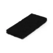 Pravokotna podloga za tla, ročna, 11x25cm, črna (8900004)