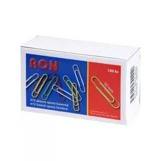 Pisemske sponke 50 mm 472B 100 kosov barvni Ron