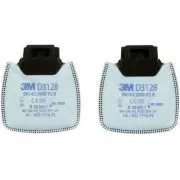 D3128, 3M™ Secure Click™ Filter za delce P2 R, za odstranjevanje organskih hlapov, en par