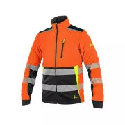 Opozorilna bluza CXS BENSON, moška, oranžno-črna, velikost 58
