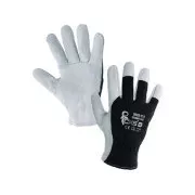 Kombinirane rokavice TECHNIK ECO, črno-bele, velikost 2,5 mm, mm. 08