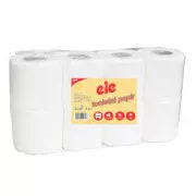 Toaletni papir Ele 3vrs. bela 100% celuloza 8pcs / prodaja po pakiranju