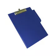 Pisalna podloga A4 z eno desko in sponko, plastična, modra