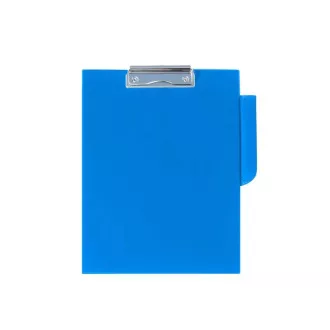 Pisalna podloga A4 z eno desko in sponko, plastična, modra Pisalna podloga A4 z eno desko in sponko, plastična, modra