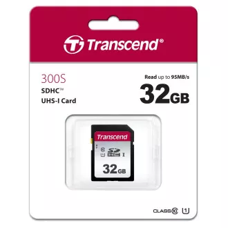 TRANSCEND SDHC kartica 32GB 300S, UHS-I U1 (R:100/W:25 MB/s)