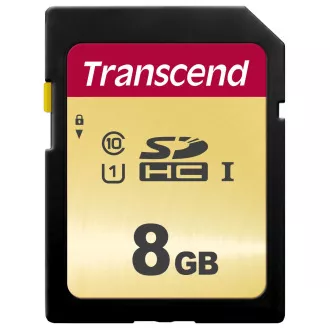 TRANSCEND SDHC kartica 8GB 500S, UHS-I U1 (R:95/W:20 MB/s) TRANSCEND SDHC kartica 8GB 500S, UHS-I U1 (R:95/W:20 MB/s)