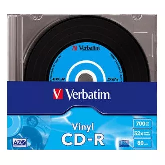 VERBATIM CD-R(10 paketov)Slim/Vinyl/DLP/52x/700MB
