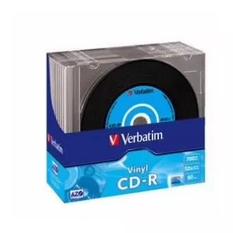 VERBATIM CD-R(10 paketov)Slim/Vinyl/DLP/52x/700MB