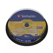 VERBATIM DVD RW(10 kosov)Vreteno4x/DLP/4,7 GB