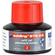 Edding BTK25 rdeče 25ml črnilo za bele table