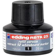 Edding BTK25 črno črnilo 25 ml za označevalce za bele table