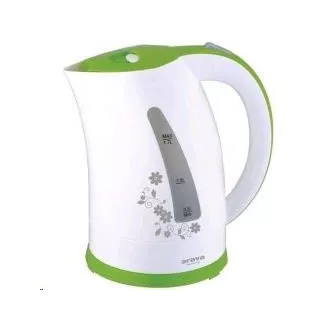Orava VK-3417 G električni čajnik, 2000 W, 1,7 l, samodejni izklop, bela / zelena
