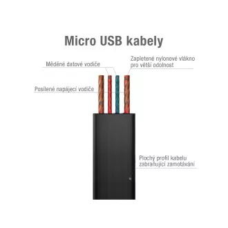 AVACOM MIC-120K USB - Kabel Micro USB, 120 cm, črn AVACOM MIC-120K USB - Kabel Micro USB, 120 cm, črn