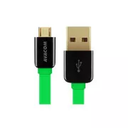 AVACOM MIC-40G Kabel USB do Micro USB, 40 cm, zelen