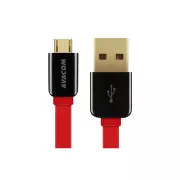 AVACOM MIC-40R Kabel USB do Micro USB, 40 cm, rdeč