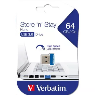 VERBATIM Flash disk 64 GB Store 'n' Stay Nano, USB 3.0