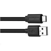 Kabel za prenos podatkov in polnjenje USB - USB Type-C, 100 cm, črn