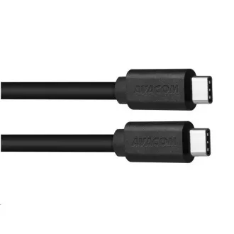 Podatkovni in polnilni kabel USB Type-C z USB Type-C, 100 cm, črn