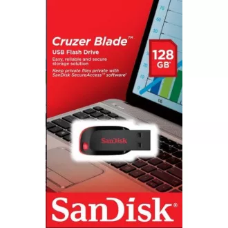 SanDisk Flash disk 128 GB Cruzer Blade, USB 2.0, črn