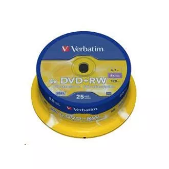 VERBATIM DVD RW(25 pakiranj)Vreteno/4x/DLP/4,7 GB