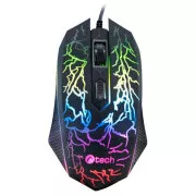 C-TECH Gaming Mouse Tychon (GM-03P), priložnostne igre, igre, 7-barvna osvetlitev, 3200DPI, USB