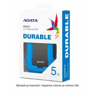 ADATA zunanji trdi disk 1TB 2, 5" USB 3.1 HD330, modra barvna škatla, modra (gumijasta, odporna na udarce)