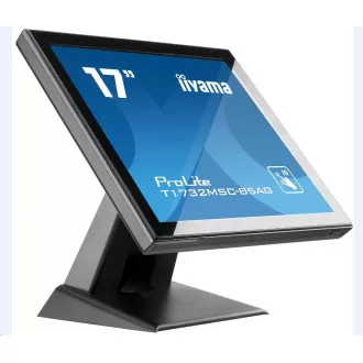 Monitor na dotik Iiyama ProLite T1732MSC-B5AG, 43,2 cm (17''), CAP 10 dotikov, črn Monitor na dotik Iiyama ProLite T1732MSC-B5AG, 43,2 cm (17''), CAP 10 dotikov, črn
