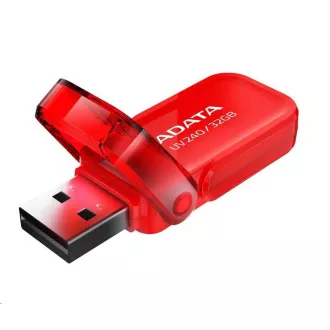 ADATA Flash disk 32 GB UV240, USB 2.0 Dash Drive, rdeč