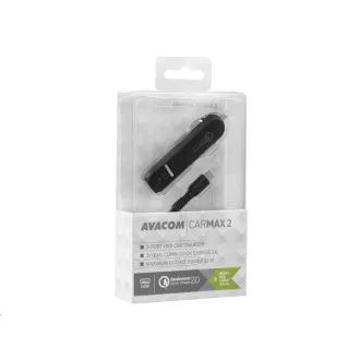 AVACOM CarMAX 2 avtomobilski polnilnik 2x Qualcomm Quick Charge 2.0, črn (kabel micro USB) AVACOM CarMAX 2 avtomobilski polnilnik 2x Qualcomm Quick Charge 2.0, črn (kabel micro USB)