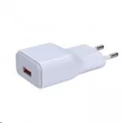 Solight polnilni adapter USB, hitro polnjenje: 1x USB Qualcomm, 5V2A/9V1,5A/12V1A, AC 230V, bela/siva