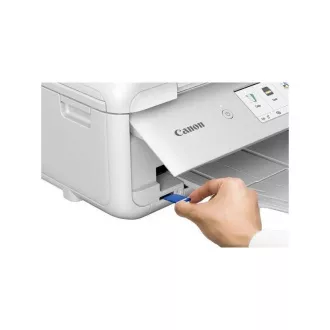 Canon PIXMA Printer TS9551C white - barvni, MF (tiskanje, kopiranje, skeniranje, oblak), obojestranski tisk, USB, LAN, Wi-Fi, Bluetooth