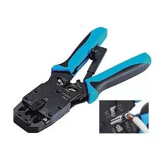 Ključi za stiskanje PROFI z ročico za konektorje RJ10, RJ11, RJ12, RJ45, DEC s snemalnikom
