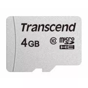 TRANSCEND MicroSDHC kartica 4GB 300S, razred 10, brez adapterja