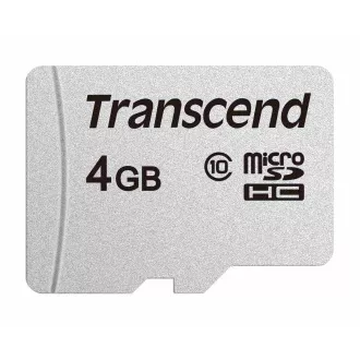 TRANSCEND MicroSDHC kartica 4GB 300S, razred 10, brez adapterja