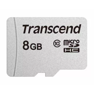 TRANSCEND MicroSDHC kartica 8GB 300S, razred 10, brez adapterja