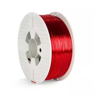 VERBATIM Filament za 3D tiskalnike PET-G 1,75 mm, 327 m, 1 kg rdeč prozoren