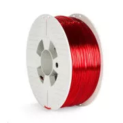 VERBATIM Filament za 3D tiskalnike PET-G 2,85 mm, 123 m, 1 kg, rdeč, prozoren