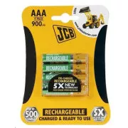 JCB RTU NiMH AAA/R03, 900mAh, prednapolnjen, blister, 4 kosi