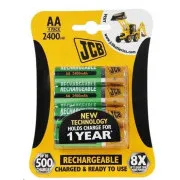 JCB RTU NiMH AA/R06, min.2400mAh, prednapolnjen, blister 4 kosi