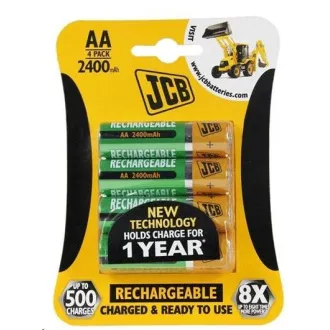 JCB RTU NiMH AA/R06, min.2400mAh, prednapolnjen, blister 4 kosi